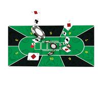 Tapis de poker Texas, tapis de poker Holdem - Nappe de disposition de portable en caoutchouc - Texas Poker Holdem Pad pour salles de jeux de société, réunions entre amis et divertissement à domi