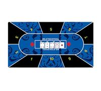 Tapis de poker Texas, tapis de poker Holdem,Tapis de jeu en caoutchouc portable avec disposition du poker - Texas Poker Holdem Pad pour salles de jeux de société, réunions entre amis et divertissement