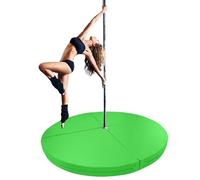 Tapis De Pole Dance De 63", Tapis De Réception Pliable Avec Poignées De Transport, Coussin De Protection Antichute Pour Pole Dance, Idéal Pour Les Débutants Et Le Yoga(Light Green,63"x3.97")