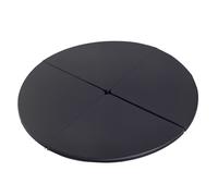 Tapis de pole dance - HOMCOM - pliable - pole dance mat - Ø 150 cm épaisseur 5 cm - revêtement plastique - noir
