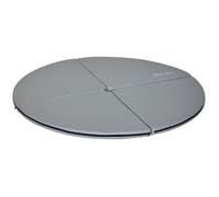 HomCom Tapis de pole dance pliable – tapis de protection Ø 150 cm, 5 cm, PVC gris