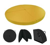 Tapis De Pole Dance, Mat De Réception Rond Et Portable Pour Pole Dance, Coussin De Sécurité Antichoc Avec Poignée, Tapis De Yoga Et Coussin De Danse Pour La Maison Ou Le Studio(Yellow,120x3cm)