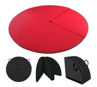 Tapis De Pole Dance, Mat De Réception Rond Et Portable Pour Pole Dance, Coussin De Sécurité Antichoc Avec Poignée, Tapis De Yoga Et Coussin De Danse Pour La Maison Ou Le Studio(Red,160x3cm)