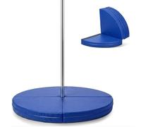 Tapis de pole dance pliable et durable, 120 x 5 cm, tapis de protection rond en mousse EPE et cuir PVC, résistant aux chocs, antidérapant, rembourré (bleu)