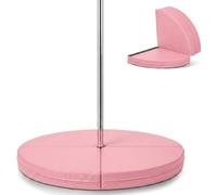 Tapis de pole dance pliable et résistant 120 x 5 cm, tapis de protection circulaire en mousse EPE et cuir PVC antichoc antidérapant rembourré