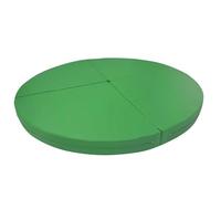 Tapis de pole dance rond pliable et portable, tapis de crash for pole dance, tapis de crash en mousse EPE réticulée avec housse antidérapante en cuir PU, épaisseur 3 cm(Green,1.8M)