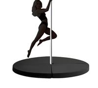 Tapis De Pole Dance, Tapis De Protection Rond Pour Pole Dance, Tapis De Fitness Antidérapant, épaisseur 3 Cm/5 Cm/10 Cm Pour Studio De Danse, Entraînement à Domicile, Pole Danc(Size:150×3cm（59×1.2in）)