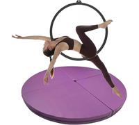 Tapis de pole dance, tapis de réception rond et pliable pour pole dance, idéal pour les studios de danse, la maison, les bars et les salles de sport, tapis de sécurité pour l'entraînement ph