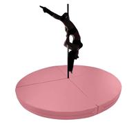 Tapis de pole dance, tapis de réception rond pliable de qualité supérieure pour pole dance - Coussin épais pour barre de pole dance, idéal pour la sécurité à domicile et en salle de sport (r
