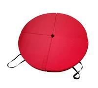 Tapis de pole dance Tapis de yoga rond pliable for pole dance, coussin sol for pilates, tapis for la maison, salle sport, le fitness, l'entraînement en intérieur(Red)
