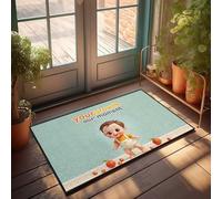 Tapis de porche d'automne capturant des moments précieux : le voyage de croissance de votre bébé paillasson décoration d'automne extérieur (50 x 80 cm)