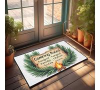 Tapis de porche superposé Contes de feu de camp : un guide pour des aventures amusantes en camping avec des amis Paillasson pour décoration de maison et camping-car (50 x 80 cm)