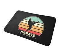 Tapis de Porte 3D Citation drôle de karaté : antidérapant Lavable pour l’entrée de la Cuisine Balcon de la Maison n-40x60cm