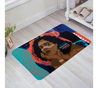 Tapis De Porte 40X60Cm, Mois du Parti des Femmes Afro-Américaines Journée des Noirs Histoire Tapi Salle De Bain Durable Tapis Entree pour Intérieur Chambre Entrée