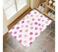 Tapis De Porte 60 X 90 Cm, Pois Aquarellespaillasson Interieur Antidérapant, Paillasson Entrée Lavable, Style Simple Tapis D'Entrée Intérieur Absorbant Et Durable, Violet
