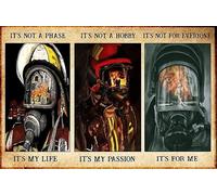 Tapis De Porte Antidérapant Tapis Bains Pompier, Ce n'est Pas Une Passade, C'est Ma Vie (Horizontal) Facile À Nettoyer Tapi Salle De Bain pour Entrée Salle De Bain Terrasse 40X60Cm