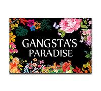Tapis De Porte Bienvenue À Gangsta'S Paradise Flower pour 40X60CM | Paillasson d'entrée Absorbant Paillasson Pour Couloir