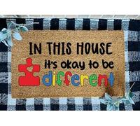 Tapis De Porte dans Cette Maison, La Sensibilisation À l'Autisme Peut Prendre Une Autre Forme. Douces Tapis Entree Lavable Paillasson Interieur Entree pour Couloir Cuisine Intérieur 60X40Cm