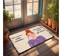 Tapis de porte d'automne en plein air Embrace Adventure: Take Chances, Make Erreurs And Let Life Get Paillasson de bienvenue pour entrée extérieure Tapis de sol de bureau (65 x 90 cm)