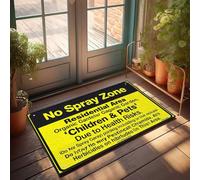 Tapis de porte d'automne sans zone de pulvérisation : protéger les enfants et les animaux domestiques dans les jardins biologiques Paillasson pour chaussures par Door Man Cave Accessories (65 x 90 cm)