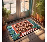 Tapis de porte d'automne Xanazolam : une symphonie visuelle des explosions émotionnelles, paillasson pour chaussures par Door Man Cave Accessories (65 x 90 cm)