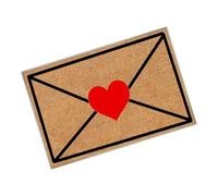 Tapis de porte de la Saint-Valentin | Envelope Design Tapis de porte antidérapant antidérapant Tapis d'entrée pour salle de jeu, chambre, salle de séjour, cuisine, appartement, bureau, hôtel, dortoir