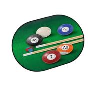 Tapis de porte d'entrée avec imprimé de table de billard pour salon, cuisine, maison, salle de bain, tapis lavable pour intérieur et extérieur - 40 x 60 cm