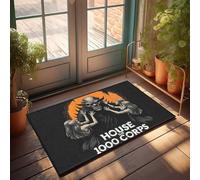 Tapis de porte d'entrée Maison des Mille Corps : Un Conte d'Horreur Haunting Paillasson Tapis de bienvenue Porte d'entrée Décoration de chambre extérieure pour homme (50 x 80 cm)