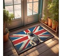 Tapis de porte d'extérieur Grand bouledogue britannique : hommage au courage et à la fidélité, paillasson décoratif pour patio, entrée de maison (40 x 60 cm)