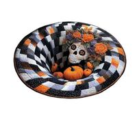 Tapis de porte d'illusion 3D d'Halloween, tapis matelassé antidérapant