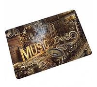 Tapis de porte d'intérieur ou d'extérieur avec musique - Tapis de sol pour entrée, entrée, tapis bas, 60 x 90 cm