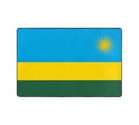 Tapis De Porte Drapeau du Rwanda Paillasson D'Entrée Drole Durable Tapis De Sol Antidérapant, pour Couloir, Salon, Baignoire, 40x60cm