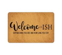 Tapis De Porte Durable Paillasson Cela Dépend De Qui Vous Êtes. Lavable Tapi Entrée pour Entrée Couloir Terrasse 40X60Cm