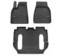Tapis de porte en caoutchouc pour Tesla X 2015-2021, avec bac 3D