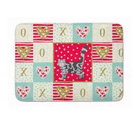 Tapis de porte en mousse m moire de forme lavable en machine Caroline's Treasures Foldex Exotic Fold #1 Cat Love, multicolore