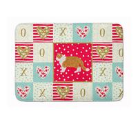 Tapis de porte en mousse m moire de forme lavable en machine, multicolore, motif Exotic Shorthair #1 Cat Love de Caroline's Treasures