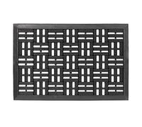 Tapis de porte extérieur en caoutchouc 45 x 75 cm - Dynamic Outdoor Paillasson antidérapant et robuste