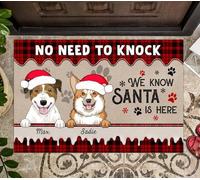 Tapis De Porte Facile À Nettoyer Tapis De Bain Absorbant Paillasson D'Entree pour Intérieur Bain Terrasse 40X60Cm Pas Besoin De Frapper, on Sait Que Le Père Noël Est Là !