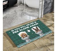 Tapis De Porte Facile À Nettoyer Tapis De Bain Doux Paillasson D'Entree pour Intérieur Bain Terrasse 40X60Cm Tu Ne Feras Plus Jamais Pipi Seul(E) ! Chien Personnalisé