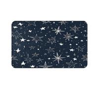 Tapis de porte imprimé (phosphorescent) pour salle de bain, chambre à coucher et bureau 50,8 x 80 cm, tapis de sol doux, antidérapant, tapis d'intérieur moderne.