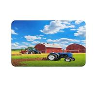 Tapis de porte imprimé tracteur agricole pour salle de bain, chambre à coucher et bureau 50,8 x 80 cm, tapis de bain de sol, tapis d'intérieur moderne et antidérapant