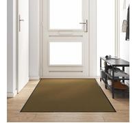 Tapis de porte - Marron - 120x250 cm - Antidérapant - Lavable en machine