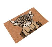 Tapis de porte mignons - Tapis de porte amusant d'animaux des hautes terres 15,75 x 23,62 pouces, paillasson antidérapant à séchage rapide | Tapis d'entrée intérieur et extérieur mu