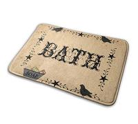 Tapis De Porte Oiseau Primitif Vintage Paillasson pour Salon 40X60CM | Paillasson d'entrée Antidérapant Tapis de Bain Pour Couloir
