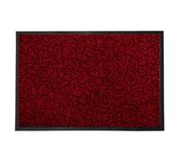 Tapis de Porte Paillasson d'entrée Brasil Rouge foncé 60 x 90 cm