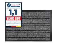 Tapis de Porte Paillasson d'entrée Dura Gris 50 x 80 cm