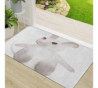 Tapis de Porte Paillasson d'Entree Interieur et Extérieur Tapis,Rat de Noël mignon du nouveau 2020 White Happy Clipart Design Poster Animals Baby C,Antidérapant et Absorbant Tapis pour Chambre 50x80cm