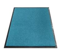 Tapis de Porte Paillasson d'entrée Monochrom Turquoise 60 x 90 cm
