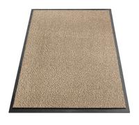 Tapis de Porte Paillasson d'entrée SKY moutarde-noir 90 x 120 cm