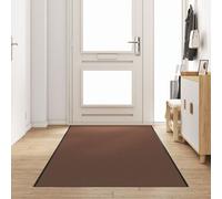 Tapis De Porte Rectangulaire Marron 120x400 Cm